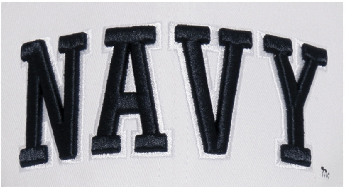 White US NAVY Baseball Hat Adjustable Low Profile USN Deluxe 3D Embroidery Ball Cap