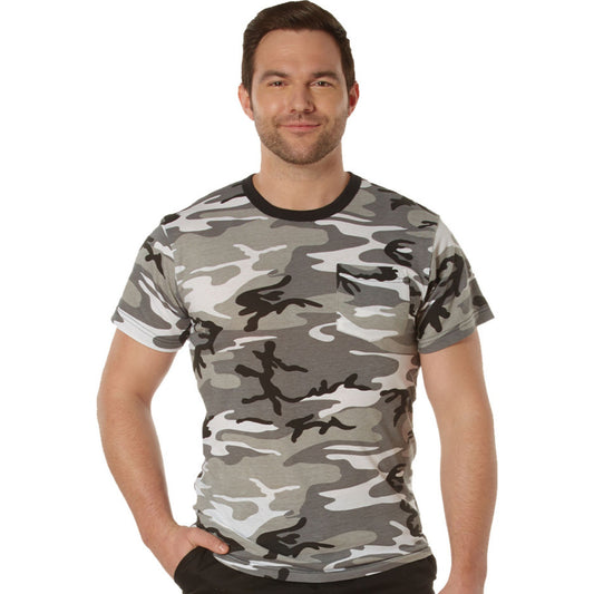 City Camo - Tactical Short Sleeve Pocket T-Shirt, Poly/Cotton