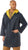 Navy Blue To Yellow - Reversible Mid Length Rain Parka