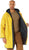 Navy Blue To Yellow - Reversible Mid Length Rain Parka