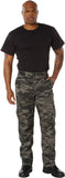 Black Camouflage - Tactical BDU Pants Cargo Fatigues - Poly/Cotton Twill - Button Fly