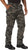 Black Camouflage - Tactical BDU Pants Cargo Fatigues - Poly/Cotton Twill - Button Fly