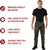 Black Camouflage - Tactical BDU Pants Cargo Fatigues - Poly/Cotton Twill - Button Fly