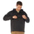 Black Anorak Parka Tactical Quarter Zip Jacket Military Pullover Windbreaker