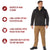 Black Anorak Parka Tactical Quarter Zip Jacket Military Pullover Windbreaker