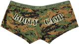 Digital Woodland Camouflage - Womens BOOTY CAMP Booty Shorts