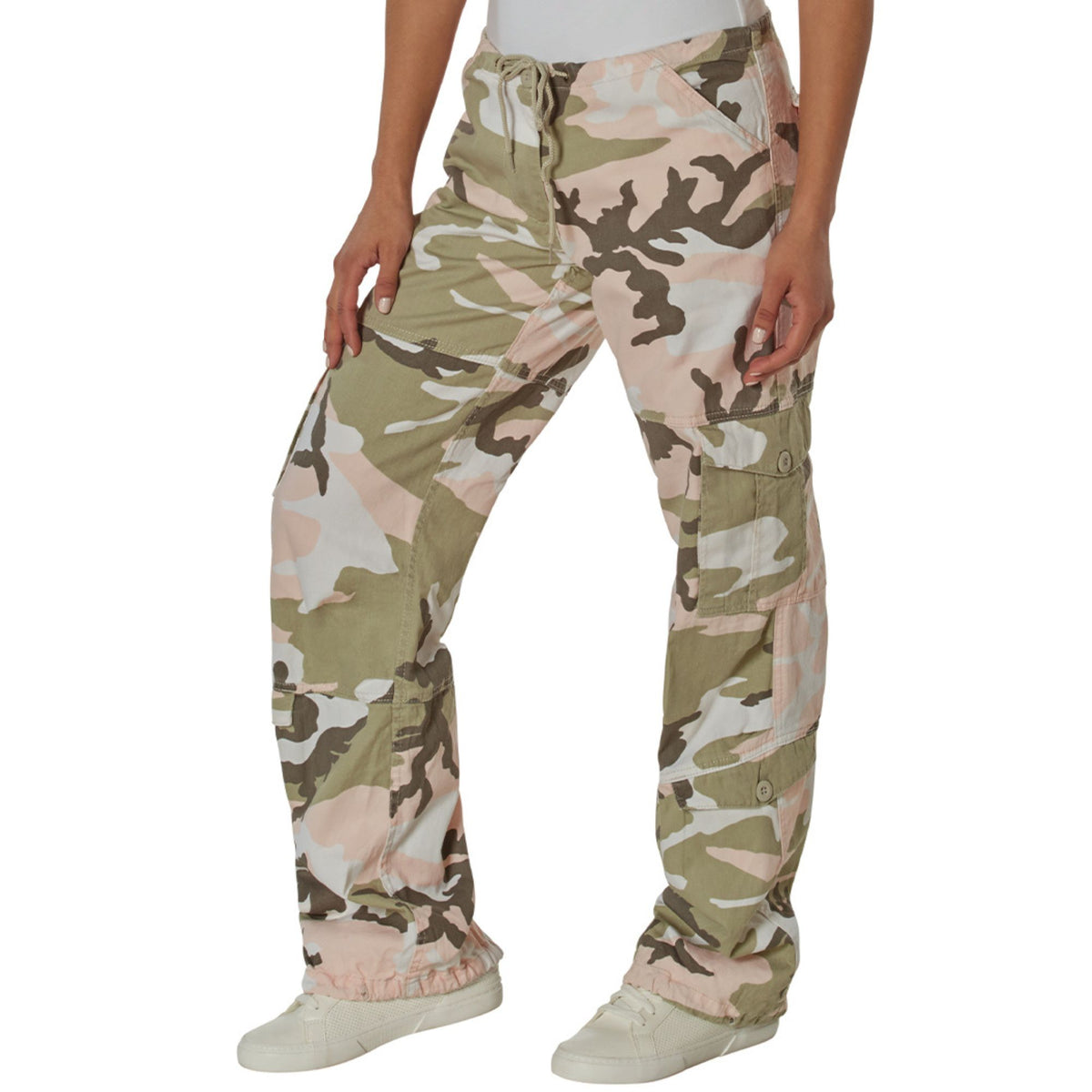 Subdued Pink Camouflage - Womens Vintage Paratrooper Fatigues