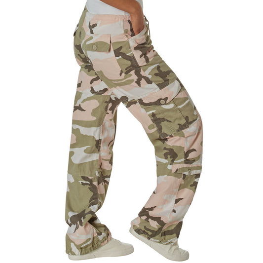 Subdued Pink Camouflage - Womens Vintage Paratrooper Fatigues
