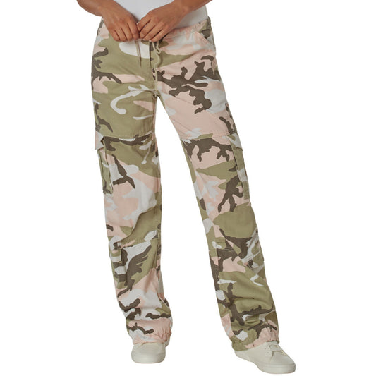 Subdued Pink Camouflage - Womens Vintage Paratrooper Fatigues