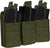 Olive Drab MOLLE Open Top Six Rifle Mag Pouch