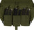 Olive Drab MOLLE Open Top Six Rifle Mag Pouch