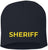 Sheriff Embroidered Skull Cap | 100% Acrylic Knit Police Winter Warm Beanie Hat
