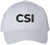 CSI Embroidered Baseball Cap | Crime Scene Investigation Text Hat | Structured Unisex Costume