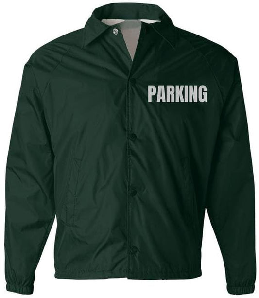Parking Attendant Lightweight Coaches Jacket | Windbreaker Valet Parking Waterproof Coat