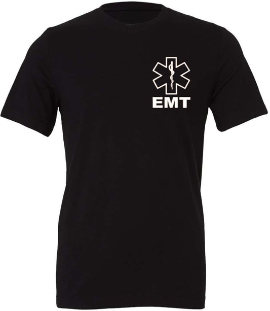 EMT T-Shirt | 100% Cotton Emergency Medical Technician 911 Paramedic Shirt | Short Sleeve Tee for Men & Women
