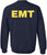 EMT Sweatshirt | Double-Sided Printed Emergency Medical Technician First Responder Crewneck Top