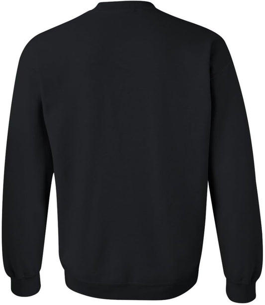 Army Universe USA Flag Distressed American US Thin Line Crewneck Sweatshirt Patriotic Pullover, Black