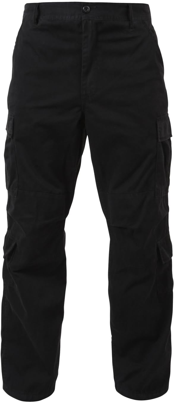 Vintage Paratrooper Cargo Fatigues Pants, Baggy Rugged BDU Army Fatigue Trousers Retro 8 Pocket Pant