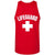 Lifeguard White Cross Printed Unisex Tank Top - Water Safety Rescue Watch Tank Tee