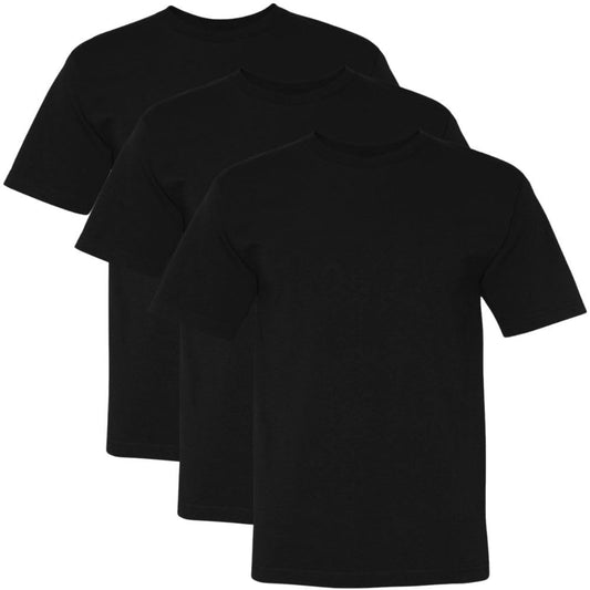 US Military Solid Color T-Shirts | 100% Cotton Made in USA Shirts | Short Sleeve Crewneck Tees 3 PACK