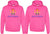 Queen & Queen Printed Hoodies Adult Lesbian Gay Pride Hooded Sweatshirts for Gay Couples (2 Pack)