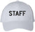 Staff Embroidered Baseball Cap | Large Text Workforce Employee Team Group Structured Hat