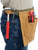 Coyote Brown Canvas Waist Work Apron Garden Woodwork Waist Tool Belt with Six Pouches