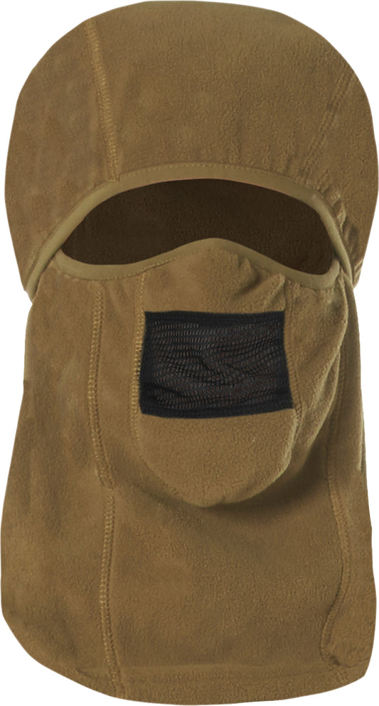 Coyote Brown Fleece Hinged Vented Balaclava