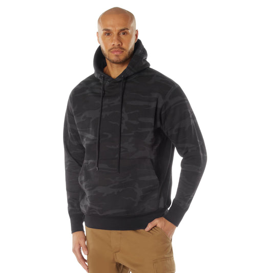 Rothco Midnight Black Camo Every Day Pullover Hooded Sweatshirt Success