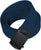 Navy Blue - Military Web Belt - Black Buckle