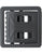 Black Open Face Web Belt Metal Buckles - 3 Pack
