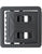 Black Open Face Web Belt Metal Buckles - 3 Pack