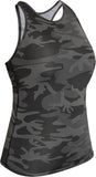 Black Camo - Womens Camo Workout Performance Tank Top