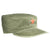 Olive Drab Military Vintage Fatigue Cap with Red Star - Washed Army Field Cap