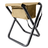 Coyote Brown - Military Deluxe Folding Stool with Pouch
