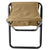 Coyote Brown - Military Deluxe Folding Stool with Pouch
