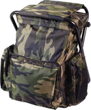 Woodland Camo Backpack and Stool Combo Pack