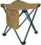 Coyote Brown - Collapsible Camp Stool with Carry Pouch - 300 lbs Capacity
