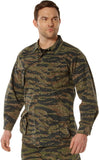 Tiger Stripe Camouflage - Military Vintage Vietnam Fatigue Shirt