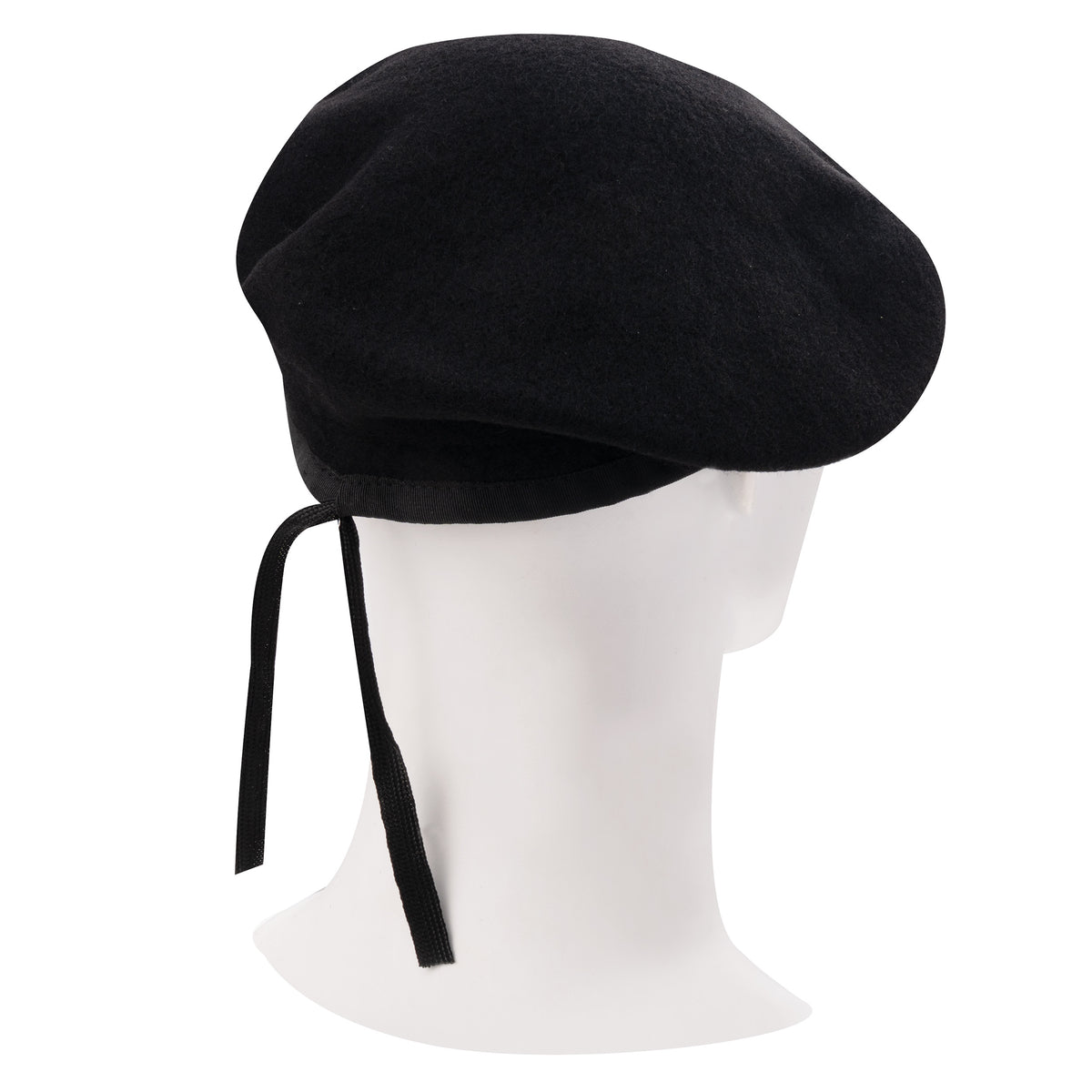 Black GI Style Wool Beret