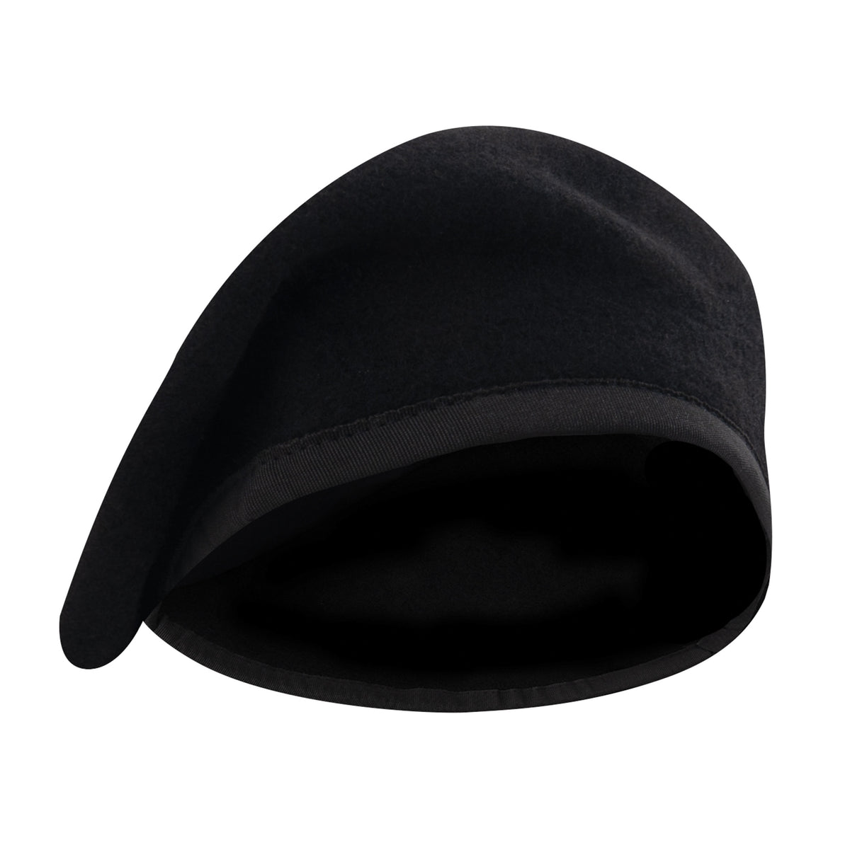Black GI Style Wool Beret