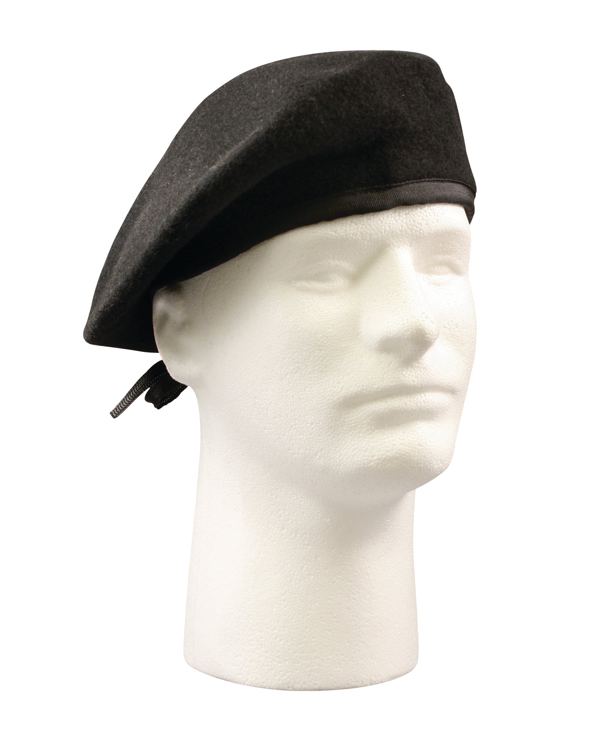 Black GI Style Wool Beret