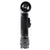 Black GI Military Style C-Cell Anglehead Flashlight - Army Crookneck Tactical Light