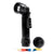Black GI Military Style C-Cell Anglehead Flashlight - Army Crookneck Tactical Light