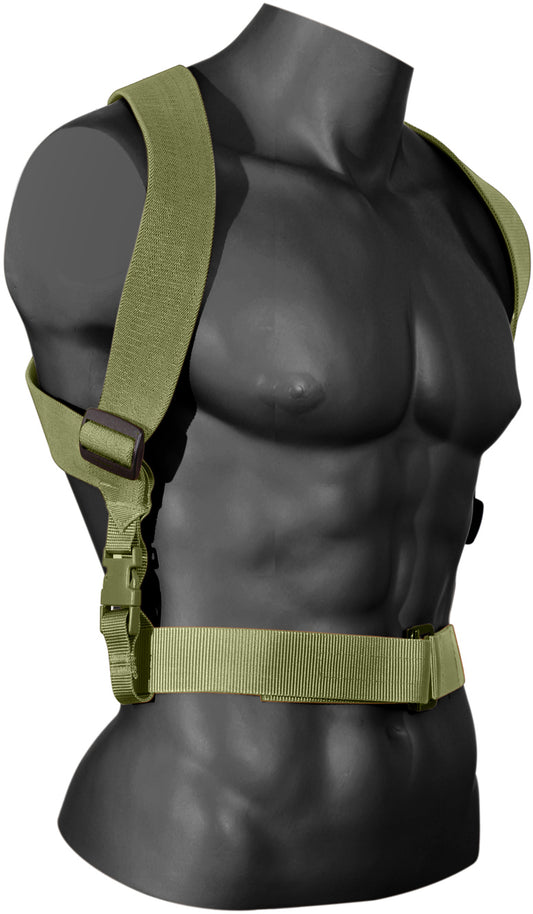Olive Drab - Military Combat Suspenders