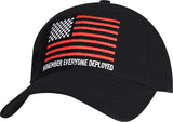 Black R.E.D. (Remember Everyone Deployed) Low Profile Cap