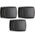 Black Plastic Durable Military Web Belt Buckle 1.25