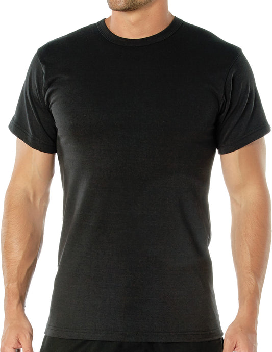 Black - Heavyweight Tactical Short Sleeve T-Shirt, Poly/Cotton
