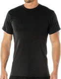 Black Heavyweight Poly/Cotton Short Sleeve T-Shirt