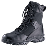 Black Public Safety Slip Resistant Forced Entry Tactical Boots - Leather 8 in.